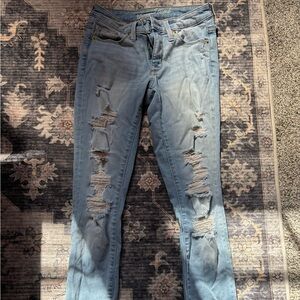 Universal Thread Light Blue Distressed Skinny Jeans